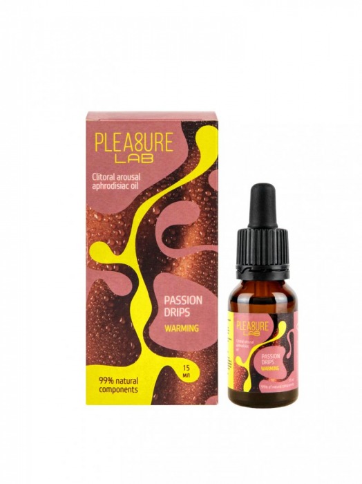 Капли с согревающим эффектом Passion Drips Warming - 15 мл. - Pleasure Lab - купить с доставкой в Химках