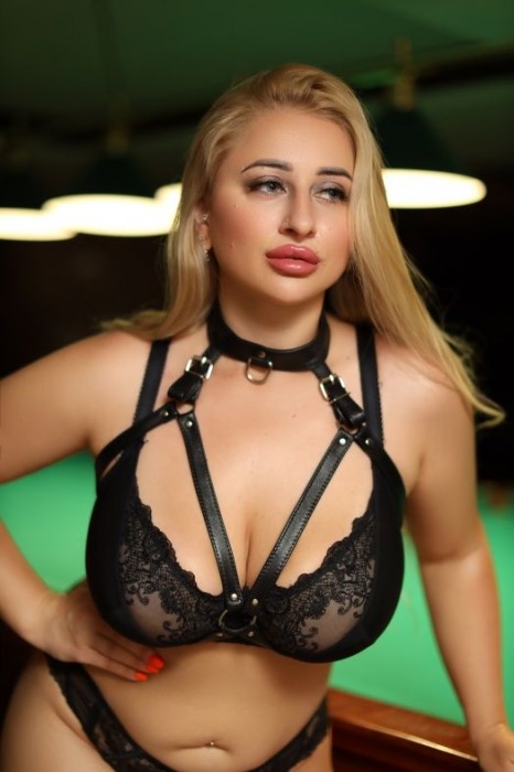 Черная кожаная сбруя с ошейником plus size из нежной кожи - БДСМ Арсенал - купить с доставкой в Химках