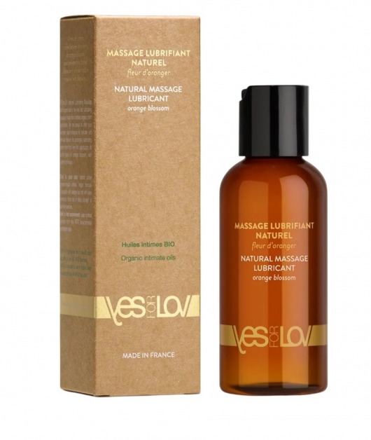 Натуральная массажная смазка Natural Lubricant Orange Blossom - 100 мл. - YESforLOV - купить с доставкой в Химках