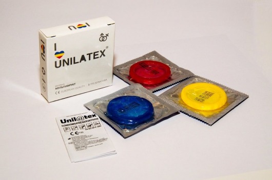 Разноцветные ароматизированные презервативы Unilatex Multifruits - 3 шт. - Unilatex - купить с доставкой в Химках