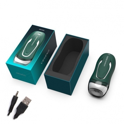 Зеленый вибромастурбатор с голосовым сопровождением Veneno - Rends - в Химках купить с доставкой