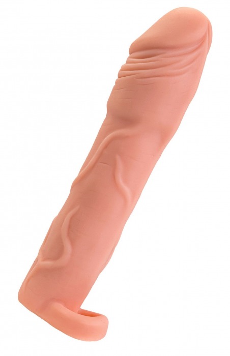 Телесная удлиняющая насадка с подхватом - 19 см. - ToyFa - в Химках купить с доставкой