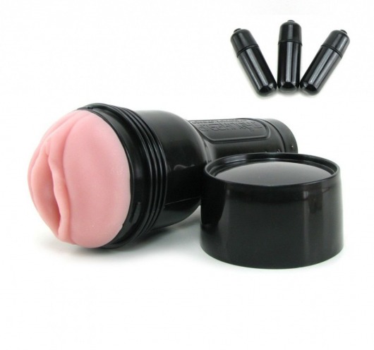 Мастурбатор-вагина Fleshlight - Vibro Pink Lady Touch с вибрацией - Fleshlight - в Химках купить с доставкой
