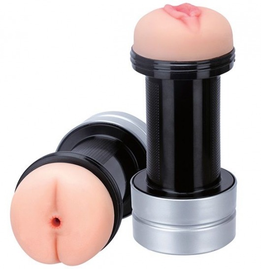 Мастурбатор 2-в-1 REALSTUFF 2 IN 1 HUMMER ANUS   VAGINA: вагина и анус - Dream Toys - в Химках купить с доставкой