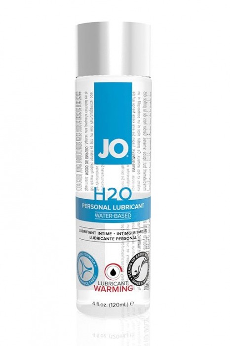 Возбуждающий лубрикант на водной основе JO Personal Lubricant H2O Warming - 120 мл. - System JO - купить с доставкой в Химках