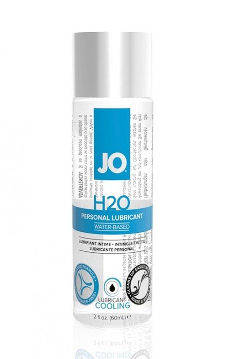 Охлаждающий лубрикант на водной основе JO Personal Lubricant H2O COOLING - 60 мл. - System JO - купить с доставкой в Химках