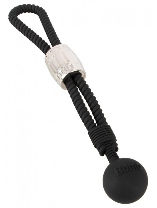 Черное эрекционное лассо с шариком-утяжелителем Heavy Rope - Orion - в Химках купить с доставкой
