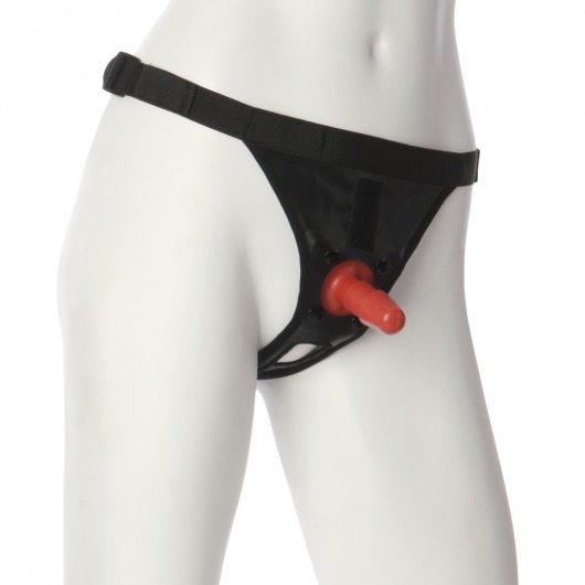 Трусики со штырьком для фиксации насадок Ultra Harness with Plug - Doc Johnson - купить с доставкой в Химках