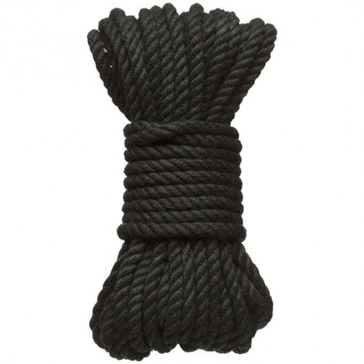 Черная верёвка для связывания и фиксации Bind Tie - 9,14 м. - Doc Johnson - купить с доставкой в Химках