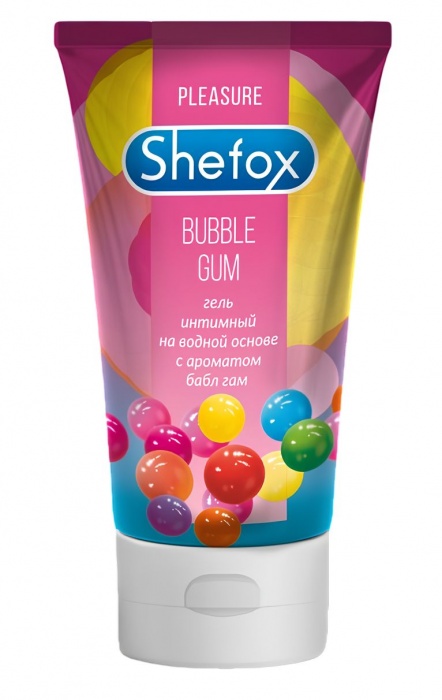 Интимная гель-смазка Shefox «Бабл гам» - 50 мл. - Shefox - купить с доставкой в Химках