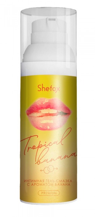 Интимная гель-смазка Shefox Premium «Тропический банан» - 50 мл. - Shefox - купить с доставкой в Химках