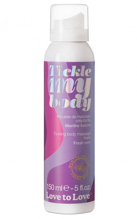 Массажная хрустящая пенка Tickle My Body Fresh Mint с ароматом мяты - 150 мл. - Love to Love - купить с доставкой в Химках