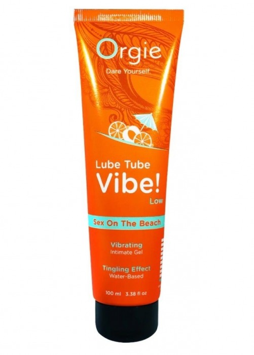 Гель с эффектом вибрации Lube Tube Vibe Low Sex On The Beach - 100 мл. - ORGIE - купить с доставкой в Химках