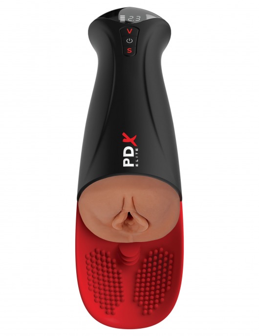 Мастурбатор-вагина в колбе с вибрацией Fuck-O-Matic Pro XL - Pipedream - в Химках купить с доставкой