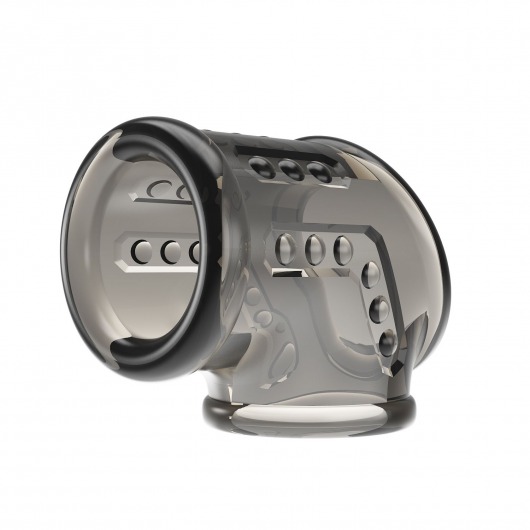 Дымчатая насадка на пенис и мошонку - Baile - в Химках купить с доставкой