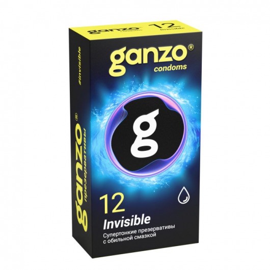 Супертонкие презервативы Ganzo Invisible - 12 шт. - Ganzo - купить с доставкой в Химках