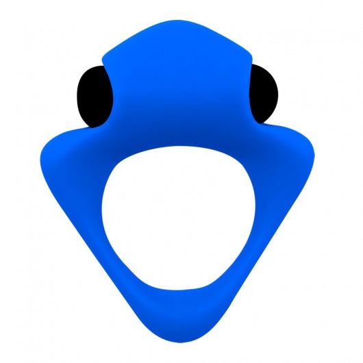 Синее эрекционное кольцо Wooomy Tribeс с вибрацией - Adrien Lastic - в Химках купить с доставкой