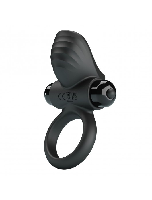 Черное эрекционное кольцо с вибрацией Adrien - Baile - в Химках купить с доставкой