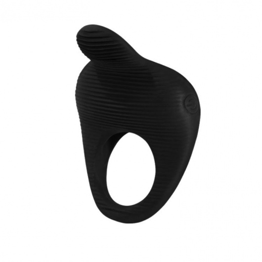 Чёрное эрекционное виброкольцо Thimble - Baile - в Химках купить с доставкой