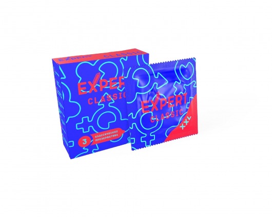 Презервативы увеличенного размера Expert Classic XXL - 3 шт. - Expert - купить с доставкой в Химках