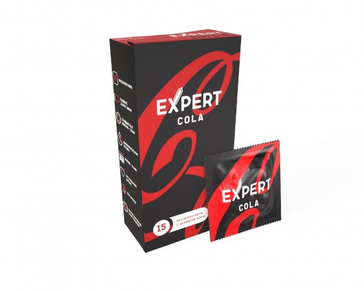 Презервативы с ароматом колы Expert Cola - 15 шт. - Expert - купить с доставкой в Химках
