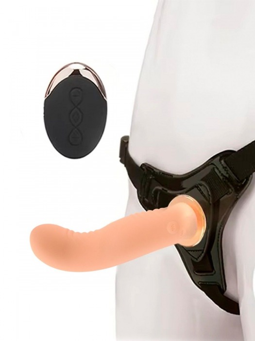 Женский вибрострапон со съемной насадкой и пультом ДУ - Erokay - купить с доставкой в Химках