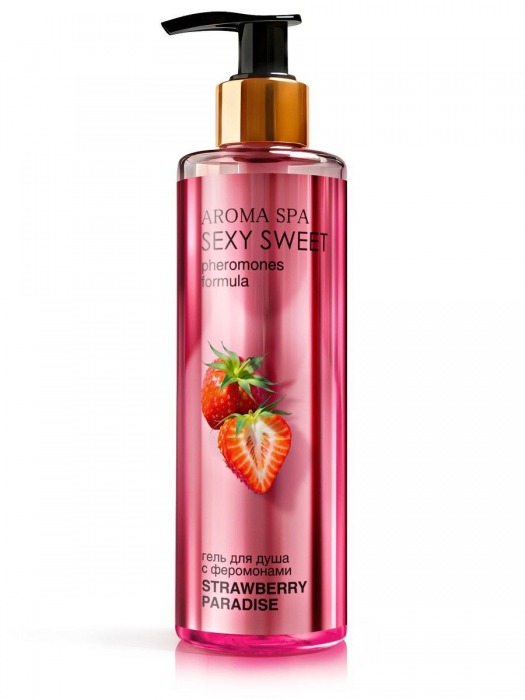 Гель для душа с феромонами и ароматом клубники Strawberry Paradise - 200 мл. -  - Магазин феромонов в Химках