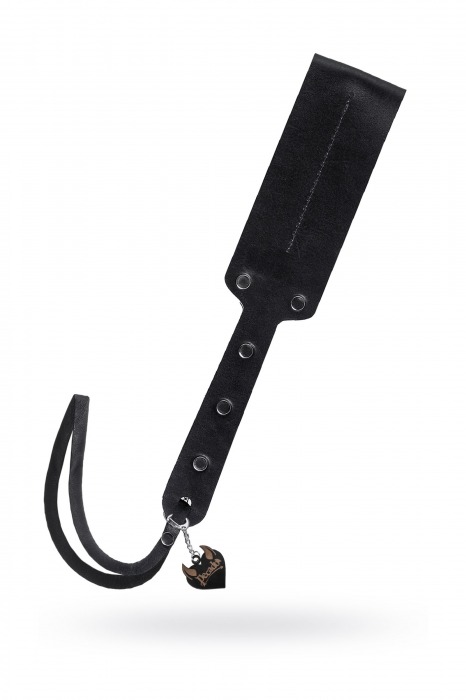 Черный кожаный пэддл - 32 см. - Pecado - купить с доставкой в Химках