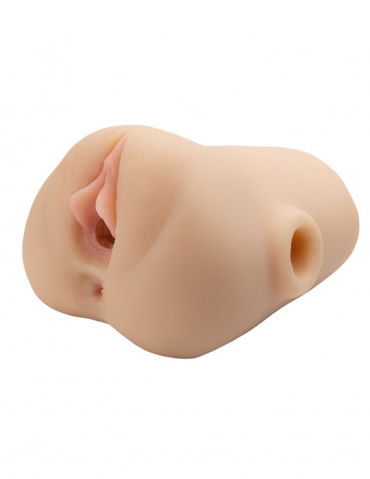 Телесный мастурбатор с вибрацией Double Pounder Vibrating Squeeze Stroker - Pipedream - в Химках купить с доставкой