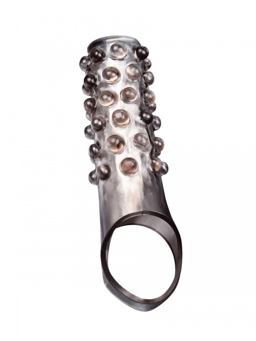 Дымчатая насадка на пенис с выпуклостями - 11 см. - Sex Expert - в Химках купить с доставкой