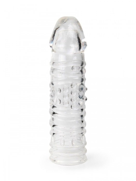 Прозрачная закрытая насадка на пенис - 17 см. - Sex Expert - в Химках купить с доставкой