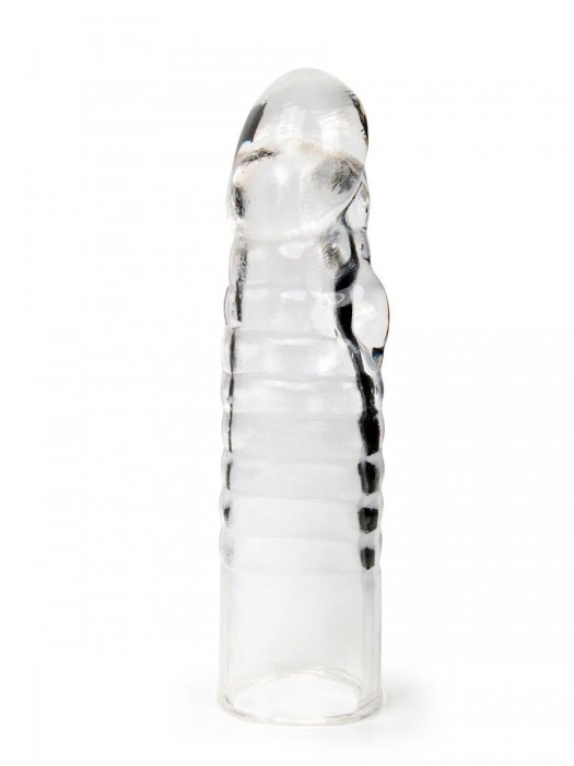 Прозрачная закрытая насадка на член - 15 см. - Sex Expert - в Химках купить с доставкой