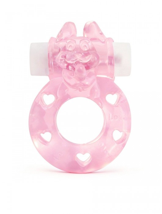 Розовое эрекционное виброкольцо в форме зайчика - 1137 - в Химках купить с доставкой