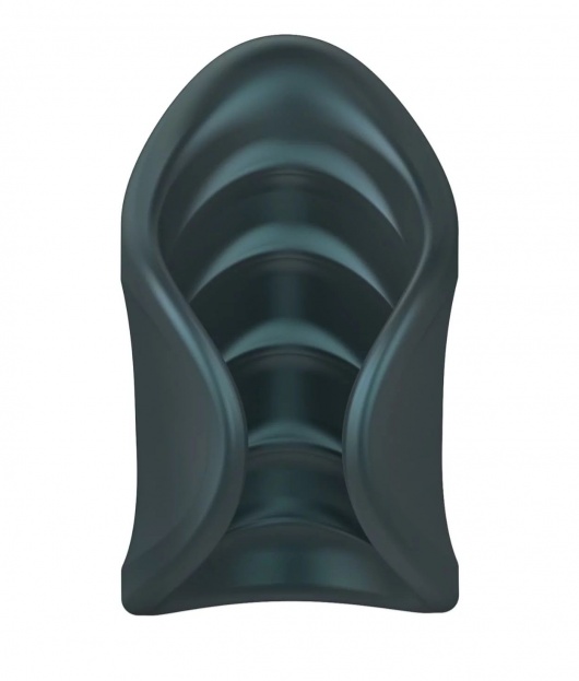 Серый сквозной мастурбатор с вибрацией Manwan Starter - Manwan - в Химках купить с доставкой