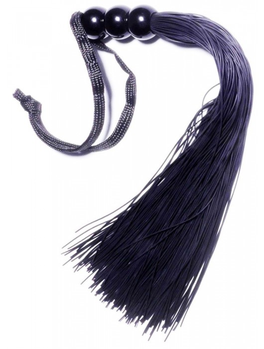 Черная силиконовая плетка - 25,4 см. - Boys of Toys - купить с доставкой в Химках