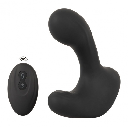 Черная анальная вибропробка с функцией расширения RC Butt Plug with 3 functions - Orion - в Химках купить с доставкой