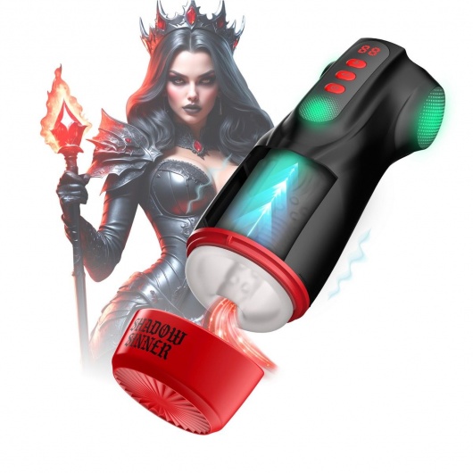 Интерактивный мастурбатор Raven с вакуумом, вибрацией и подсветкой - Shots Media BV - в Химках купить с доставкой