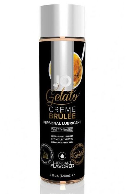 Лубрикант с ароматом крем-брюле JO GELATO CREME BRULEE - 120 мл. - System JO - купить с доставкой в Химках