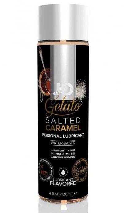 Лубрикант с ароматом солёной карамели JO GELATO SALTED CARAMEL - 120 мл. - System JO - купить с доставкой в Химках