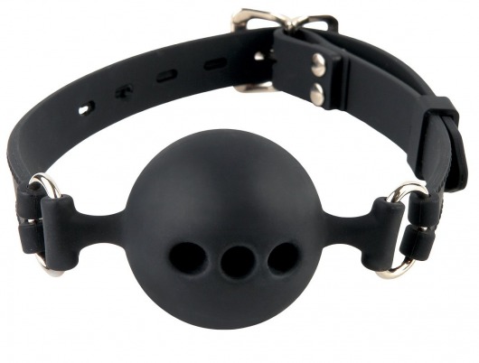 Силиконовый кляп-шар с отверстиями для дыхания Silicone Breathable Ball Gag Small - Pipedream - купить с доставкой в Химках
