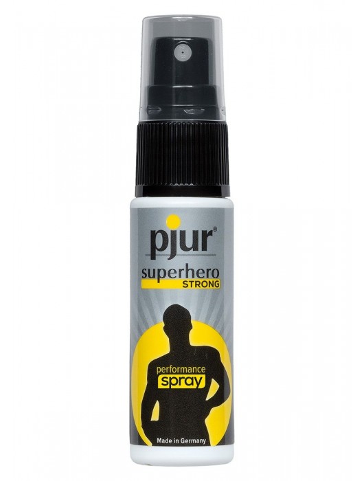 Спрей-пролонгатор длительного действия pjur SUPERHERO Strong Spray - 20 мл. - Pjur - купить с доставкой в Химках