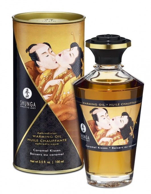 Массажное интимное масло с ароматом карамели - 100 мл. - Shunga - купить с доставкой в Химках