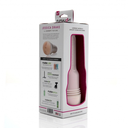Мастурбатор-вагина Fleshlight Girls - Jessica Drake Heavenly - Fleshlight - в Химках купить с доставкой