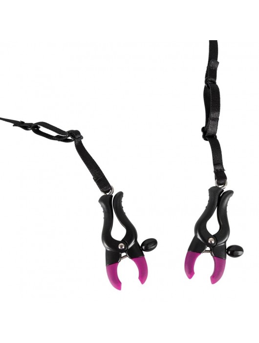 Трусики с зажимами для половых губ и бусинками для массажа промежности - Orion - купить с доставкой в Химках