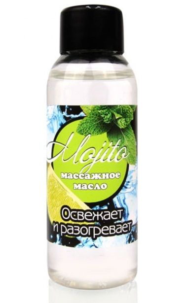 Массажное масло для тела Mojito с ароматом лайма - 50 мл. - Биоритм - купить с доставкой в Химках