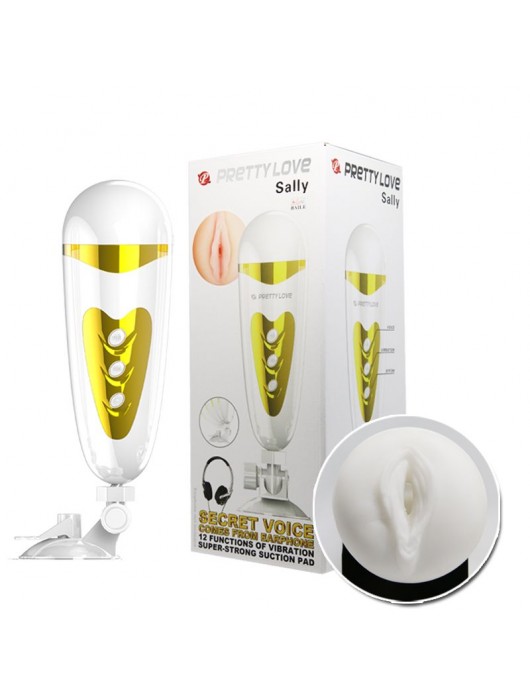Мега-мастурбатор вагина Sally с вибрацией и голосом - Baile - в Химках купить с доставкой