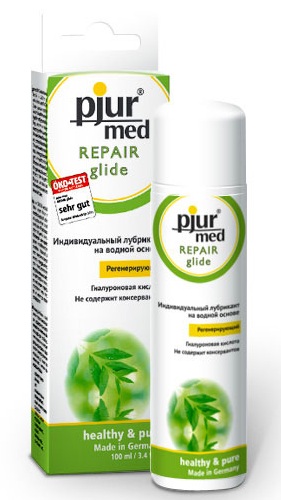 Регенирирующий лубрикант с гиалуроновой кислотой pjur MED Repair glide - 100 мл. - Pjur - купить с доставкой в Химках