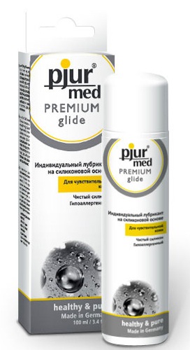Гипоаллергенный силиконовый лубрикант pjur MED Premium glide - 100 мл. - Pjur - купить с доставкой в Химках
