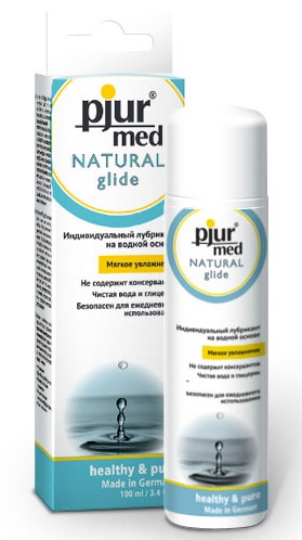 Нейтральный лубрикант на водной основе pjur MED Natural glide - 100 мл. - Pjur - купить с доставкой в Химках