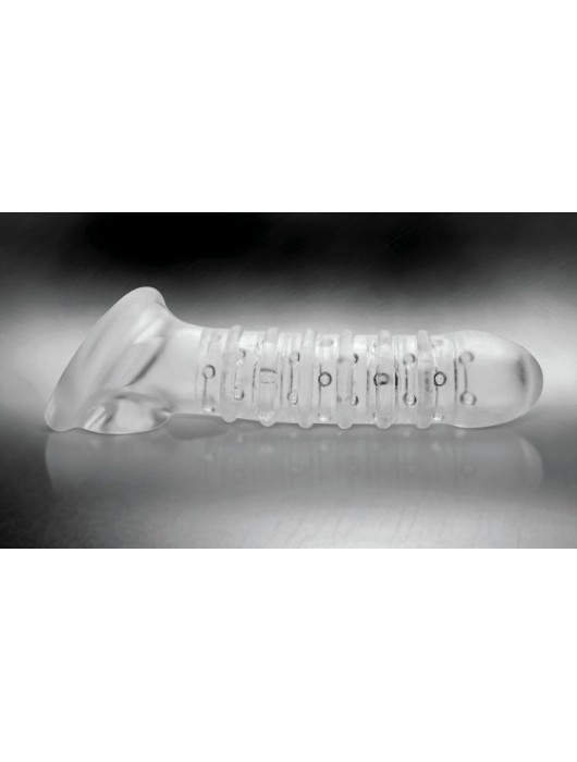 Утолщающая ребристая насадка на пенис - Доминирующее кольцо - в Химках купить с доставкой